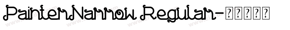 PainterNarrow Regular字体转换